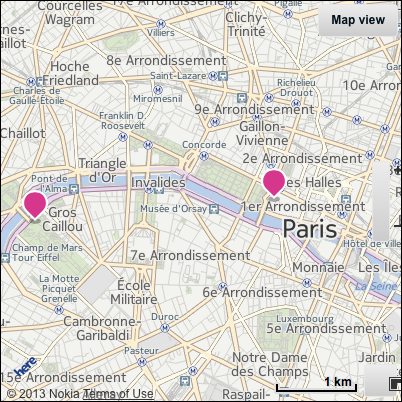 Paris Map Coordinates